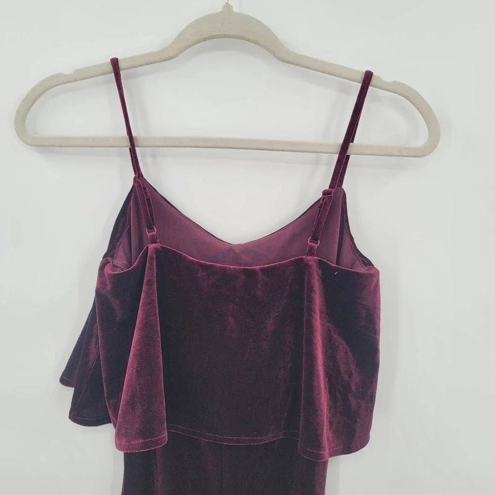JACK by BB Dakota Velvet Flounce Mini Bodycon Dress Size XS NEW - Picture 6 of 9